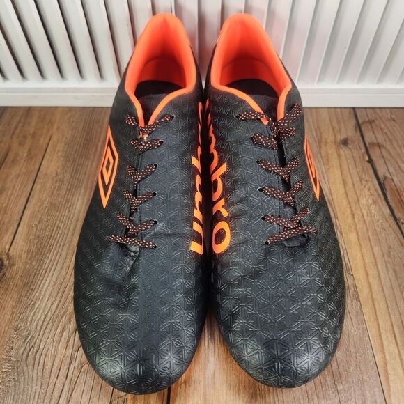 Umbro Men's Sz 13 Club 3.0 FG/MG Soccer Cleats Black Orange Athletic Field Boots - Picture 8 of 10